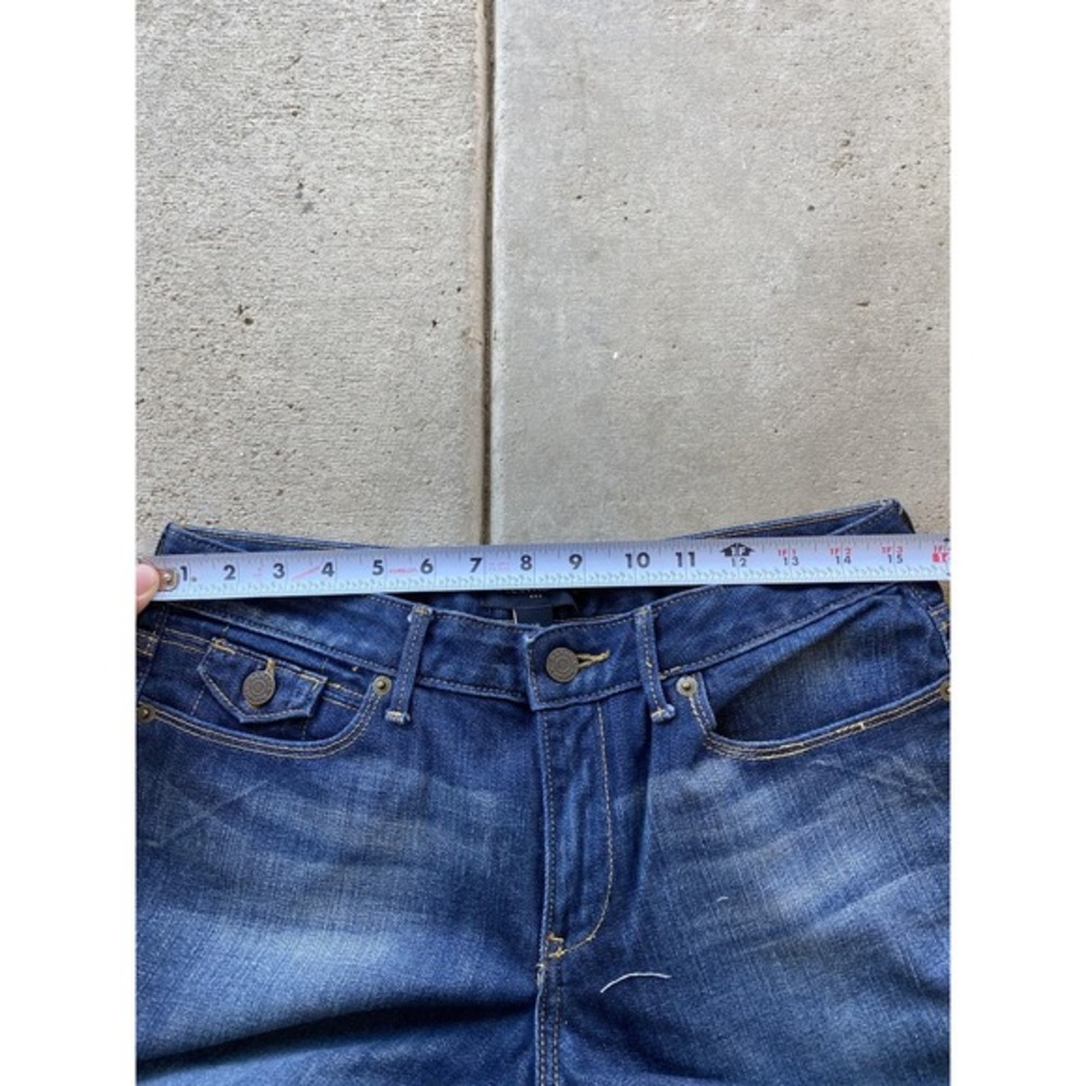 Vintage Banana Republic Jeans Womens 30x32 6 Blue Mid Rise Bootcut Denim Flap - Picture 15 of 16